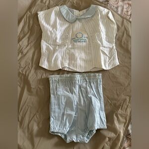 Light Blue Baby Outfit Set